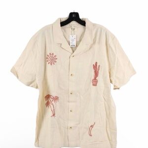 Brand new with tags Marine Layer Embroidered Resort Shirt in Natural
X Large